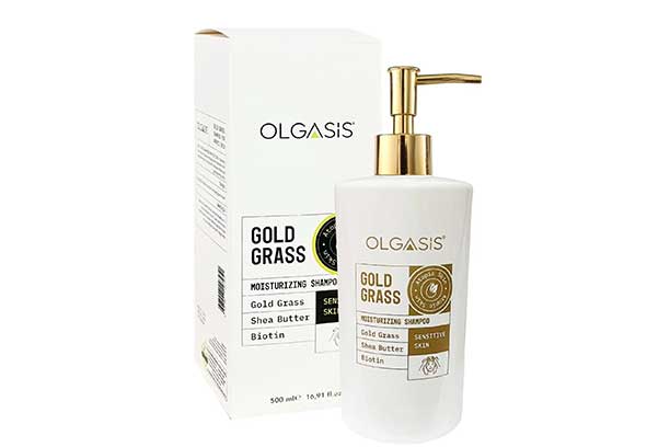 Olgasis Gold Grass Egzama Kepek ve Sedefli Saçlar İçin Nemlendirici Günlük Bakım Şampuanı 500 ML